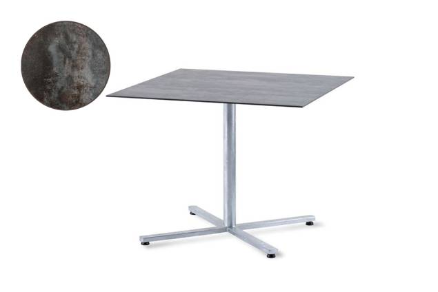Stockholm Table de jardin pliante acier Ø 90 cm