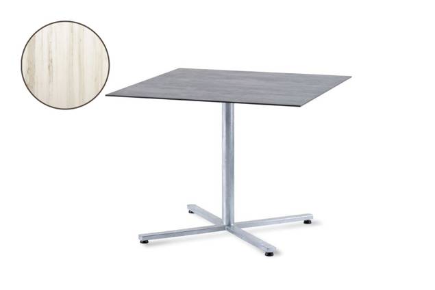 Stockholm Table de jardin pliante acier 80x80 cm