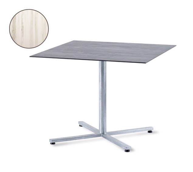 Stockholm Table de jardin pliante acier 80x80 cm