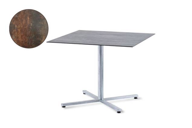 Stockholm Table de jardin pliante acier 80x80 cm