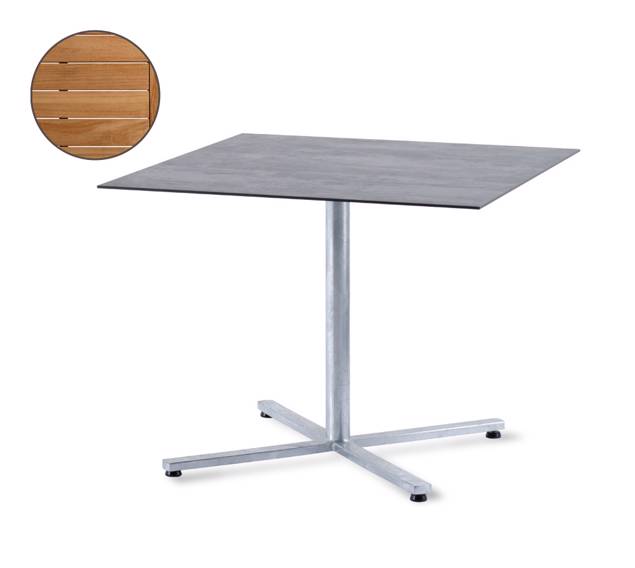 Gartentisch klappbar Stahl 70x70 cm STOCKHOLM Hunn Gartenmöbel