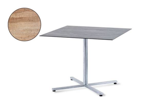 Stockholm Table de jardin pliante acier 100x100 cm