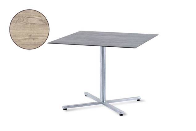 Stockholm Table de jardin pliante acier Ø 80 cm