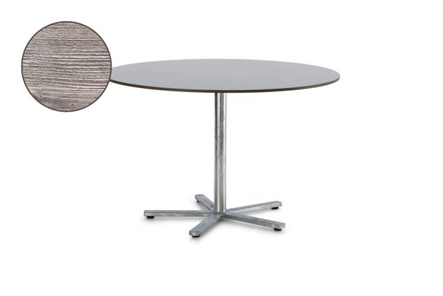 Stockholm Table de jardin pliante acier Ø 115 cm