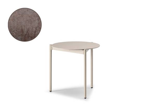 Taormina Table de salon ronde aluminium Ø 45 cm