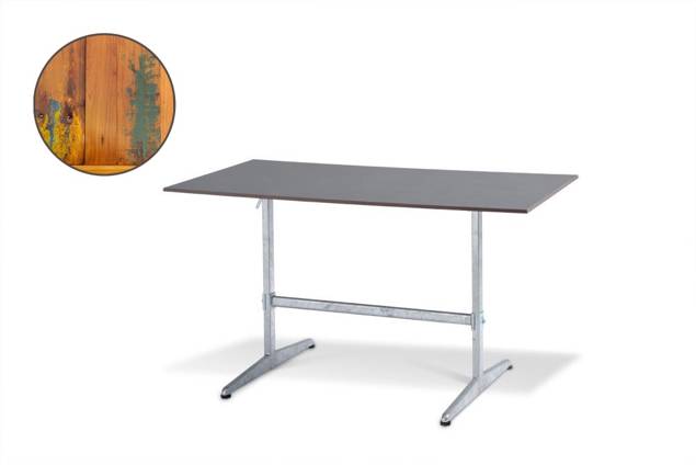 Tempo Table de jardin pliante acier 120x70 cm