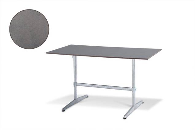 Tempo Gartentisch klappbar Stahl 140x90 cm