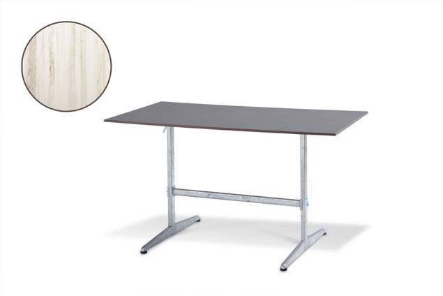 Tempo Table de jardin pliante acier 120x70 cm