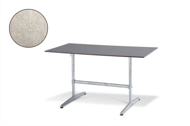 Tempo Table de jardin pliante acier 120x80 cm