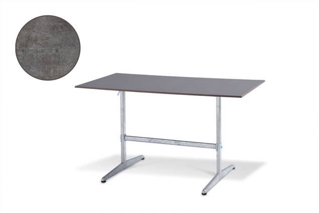 Tempo Table de jardin pliante acier 120x80 cm