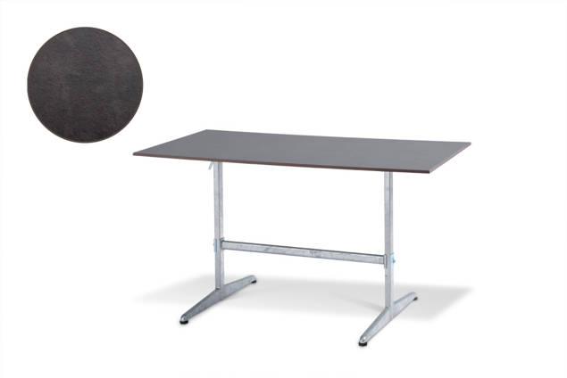 Tempo Table de jardin pliante acier 140x80 cm