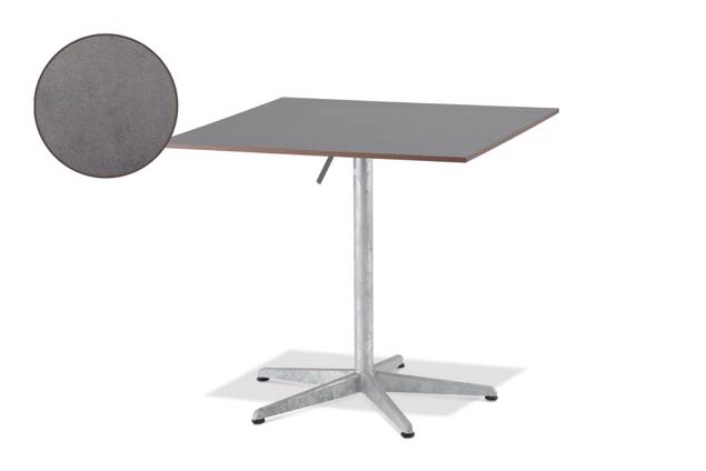 Tempo Table de jardin pliante acier Ø 100 cm