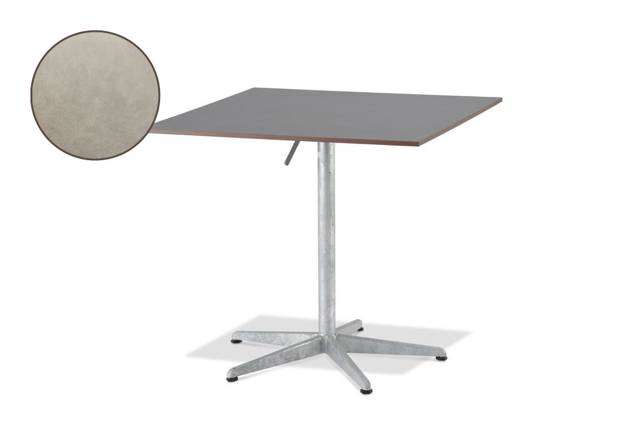 Tempo Gartentisch klappbar Stahl 90x90 cm