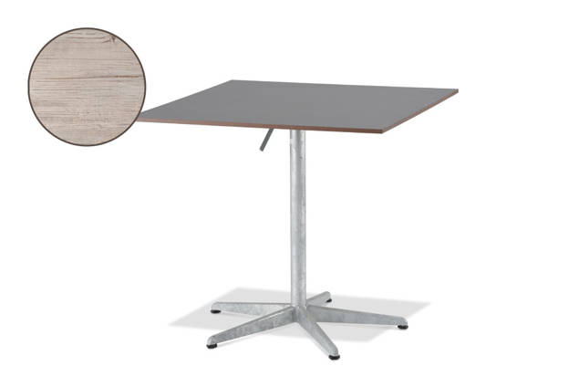 Tempo Table de jardin pliante acier Ø 80 cm
