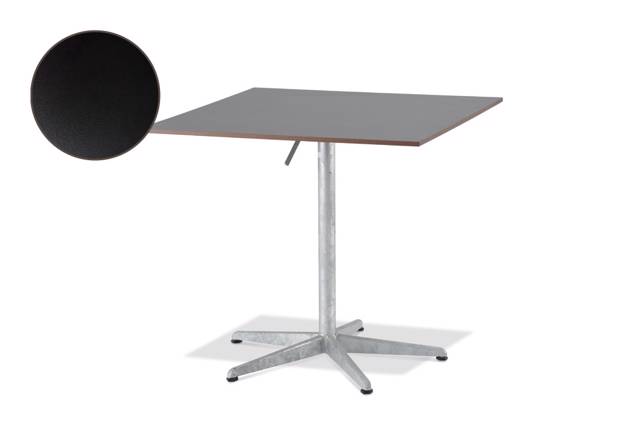 Tempo Table de jardin pliante acier 90x90 cm