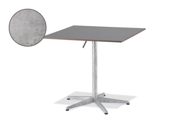 Tempo Table de jardin pliante acier 70x70 cm