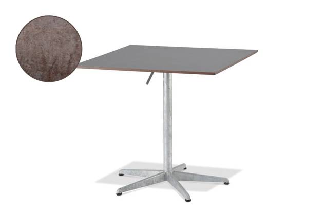 Tempo Table de jardin pliante acier Ø 80 cm
