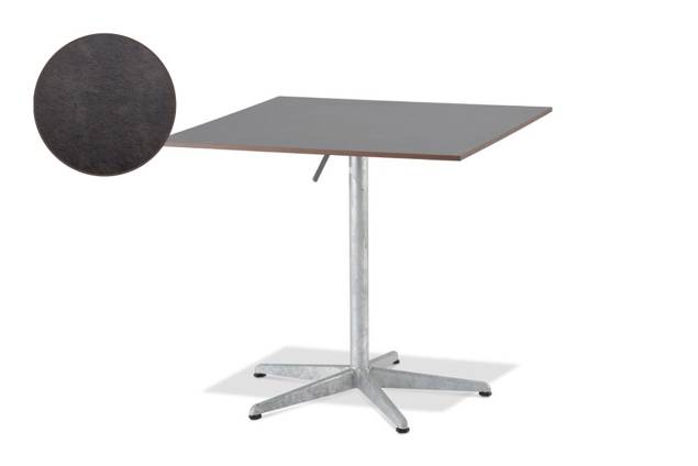 Tempo Table de jardin pliante acier Ø 100 cm