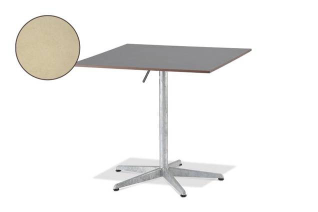 Tempo Table de jardin pliante acier 80x80 cm