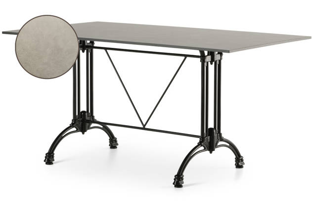 Titanic Table de jardin aluminium 120x70 cm