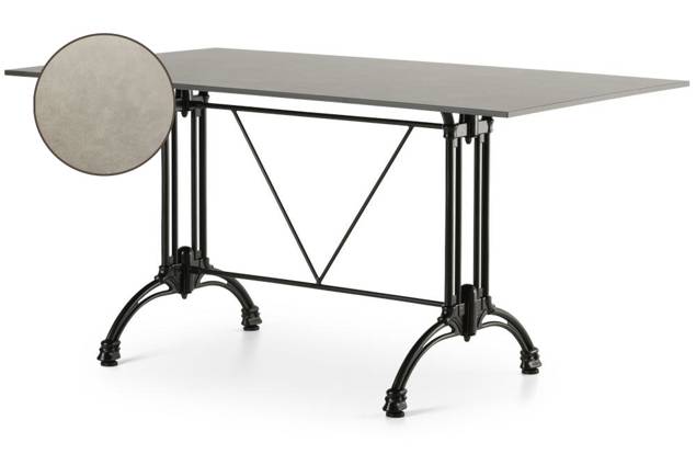 Titanic Table de jardin aluminium 120x70 cm