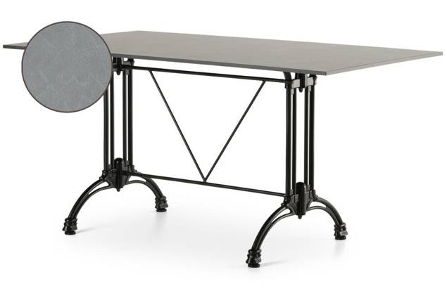 Titanic Table de jardin aluminium 120x80 cm
