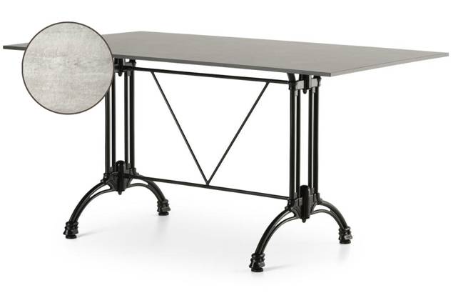 Titanic Table de jardin aluminium 140x80 cm
