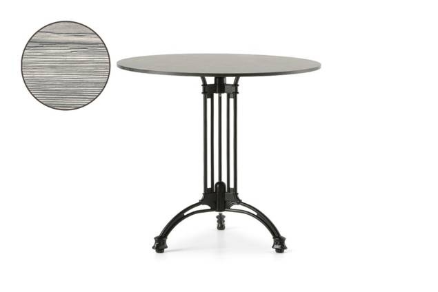 Titanic Table de jardin aluminium Ø 80 cm