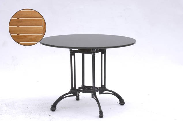 Titanic Table de jardin aluminium Ø 100 cm