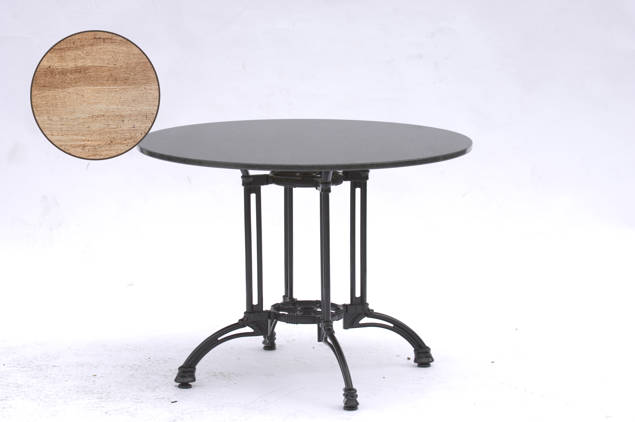 Titanic Table de jardin aluminium Ø 100 cm