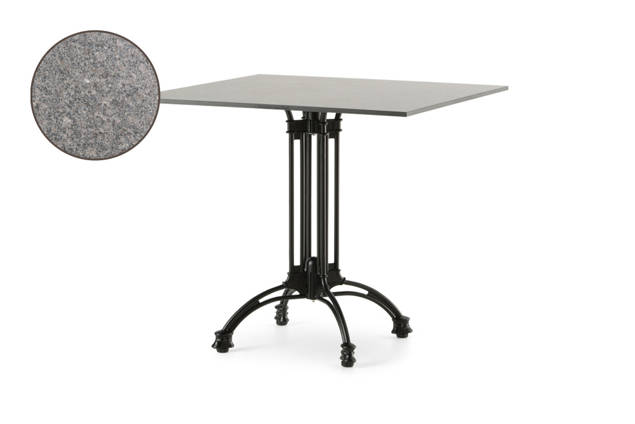 Titanic Table de jardin aluminium 80x80 cm