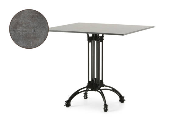 Titanic Table de jardin aluminium 80x80 cm