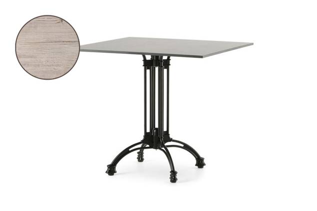 Titanic Table de jardin aluminium Ø 90 cm