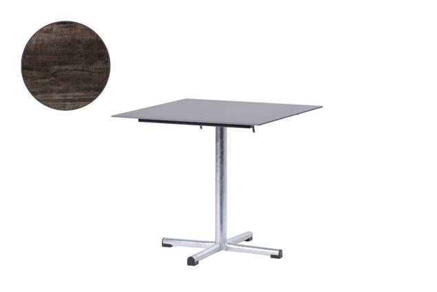 Titlis Table de jardin acier 70x70 cm