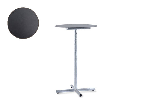 Titlis Table de bar acier Ø 80 cm