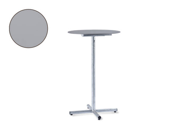 Titlis Table de bar acier Ø 90 cm