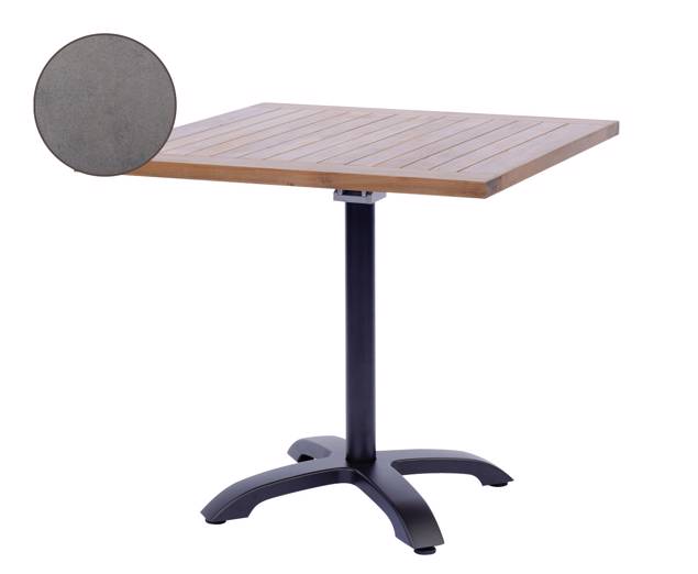 Trento II Table de jardin pliante aluminium Ø 70 cm