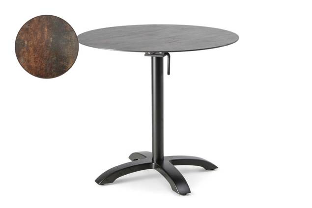 Trento II Table de jardin pliante aluminium 80x80 cm