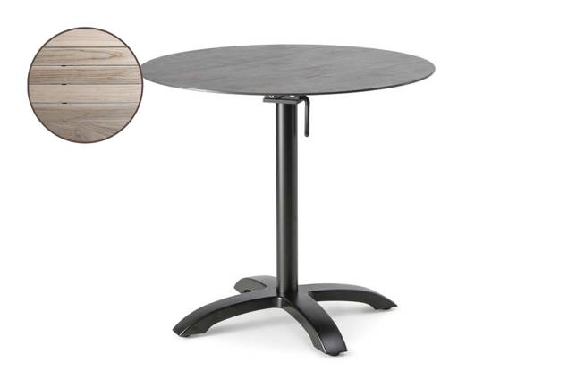 Trento II Table de jardin pliante aluminium 80x80 cm