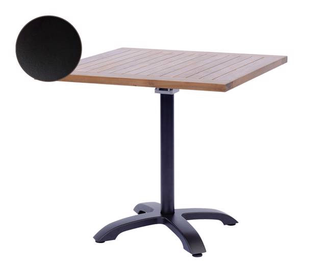 Trento II Table de jardin pliante aluminium 70x70 cm