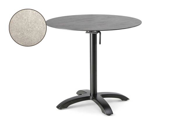 Trento II Table de jardin pliante aluminium 50x60 cm