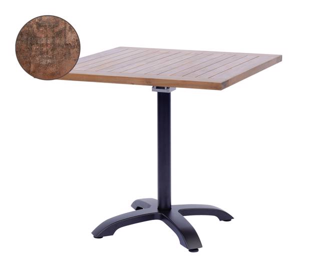 Trento II Table de jardin pliante aluminium Ø 70 cm