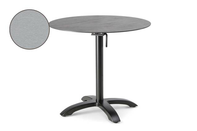 Trento II Table de jardin pliante aluminium Ø 80 cm