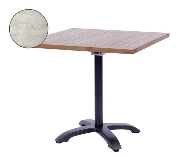 Trento II Table de jardin pliante aluminium Ø 70 cm