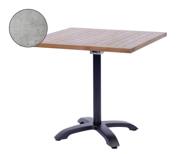 Trento II Table de jardin pliante aluminium 70x70 cm