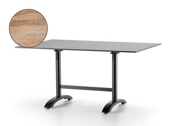 Trento II Gartentisch klappbar Aluminium 120x70 cm