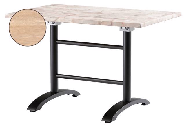Trento II Table de jardin pliante aluminium 120x70 cm