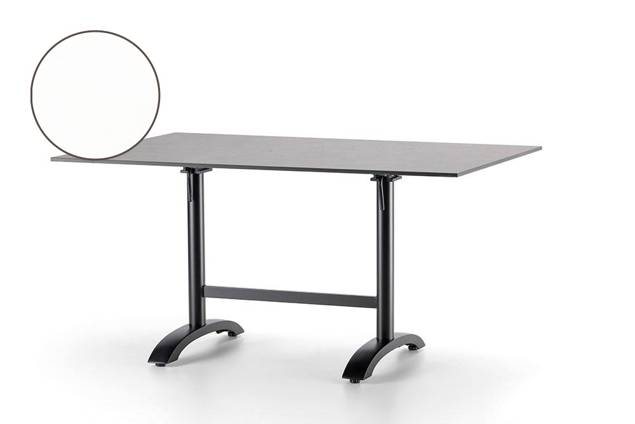 Trento II Gartentisch klappbar Aluminium 80x80 cm