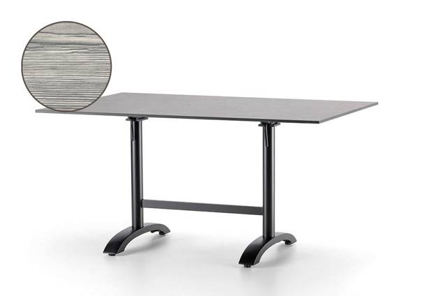Trento II Gartentisch klappbar Aluminium 140x80 cm