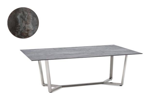 Uri Loungetisch Edelstahl 140x90 cm
